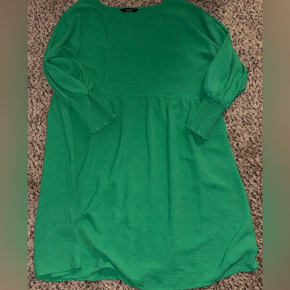 Dokotoo Green Long Sleeve Dress - Picture 2 of 7